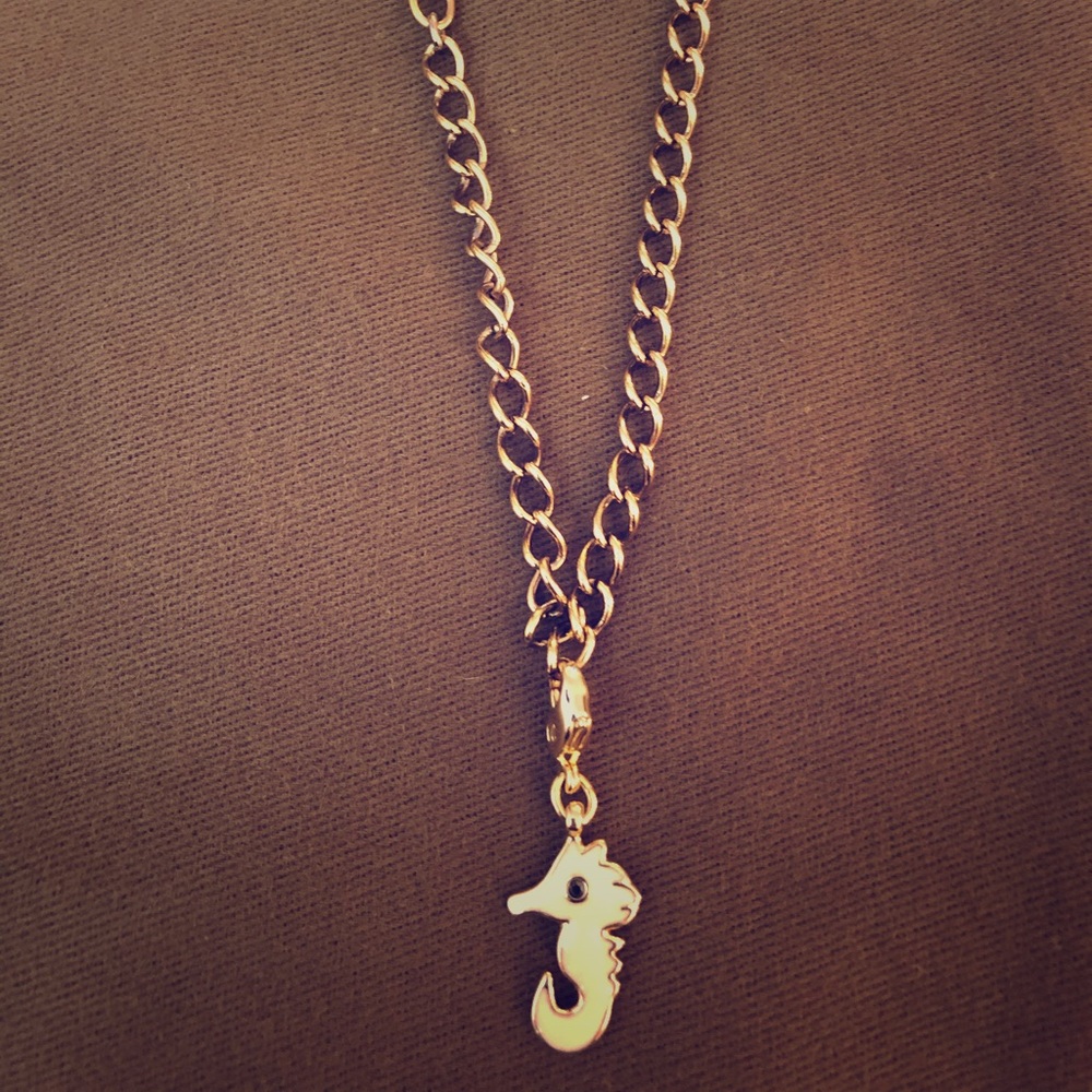 Swarovski seahorse anklet